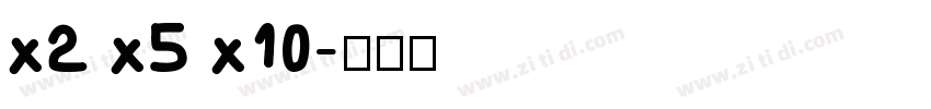 x2 x5 x10字体转换